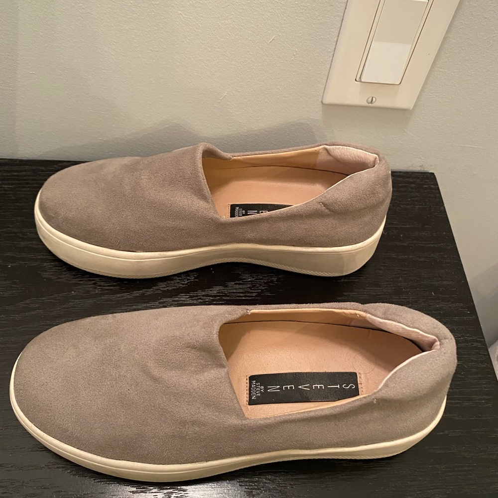 Steven by Steve Madden Gray platform slip ons - Picture 4 of 8
